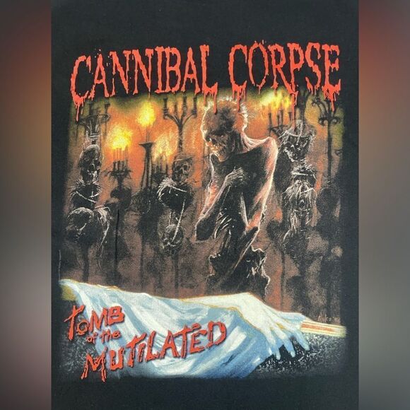 Cannibal Corpse Tomb Of The Mutilated Graphic T-shirt Men XXL Black Music - Picture 2 of 7